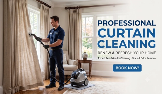 Professional drapes cleaning service