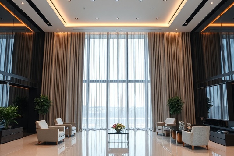Commercial drapes cleaning
